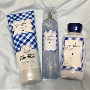 Bath and Body Works gingham full-size set